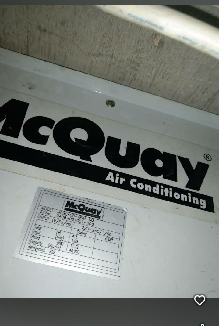 Unit AC merk McQuay
